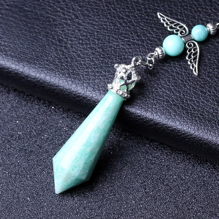 Crystal Gray Moonlight Pendant Necklace for Men and Women