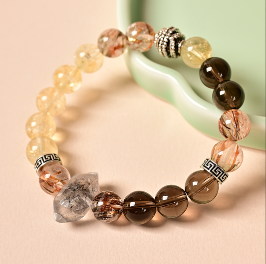 Citrine and Diamond Diamond Bracelet