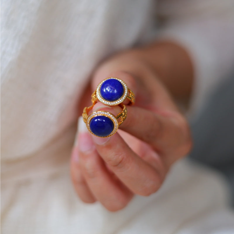 Natural Lapis Lazuli Ring