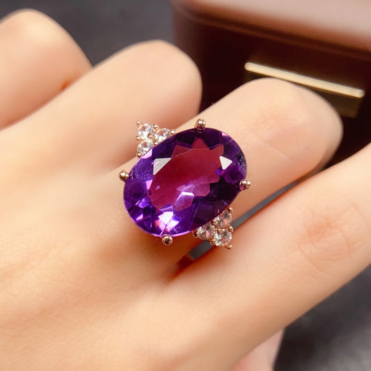 Natural Amethyst Ring