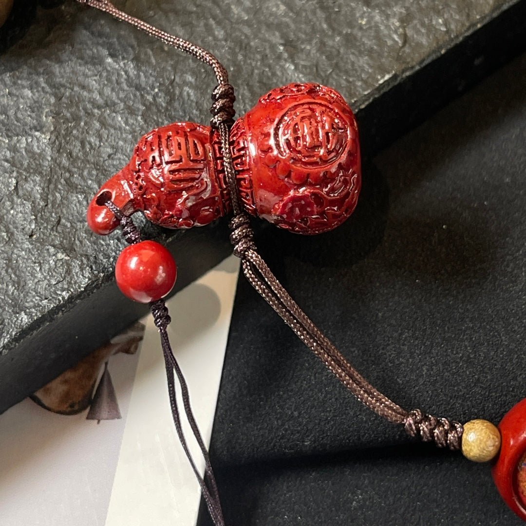 Cambodian Agarwood Five - way God of Wealth Car Hanging - jewelry - weilin.com