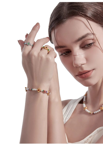 New Chinese-style four-leaf clover bracelet