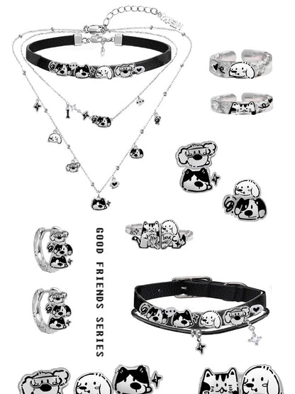 Cute puppy leather bracelet