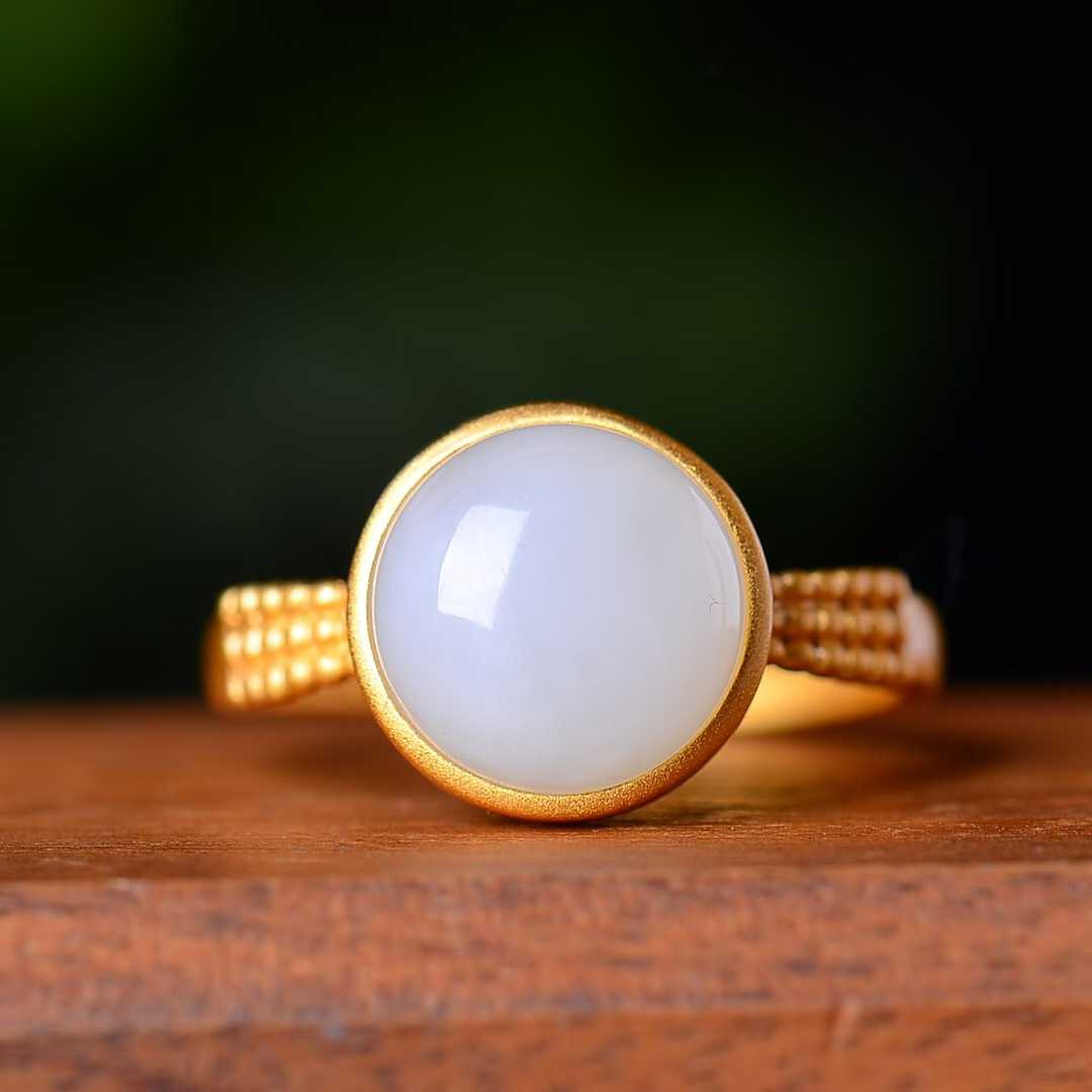 925 Silver Inlaid Hetian Jade Set