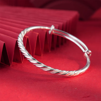 China braided sterling silver bracelet - jewelry - weilin.com