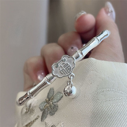 China chinese style bamboo sterling silver bracelet - jewelry - weilin.com