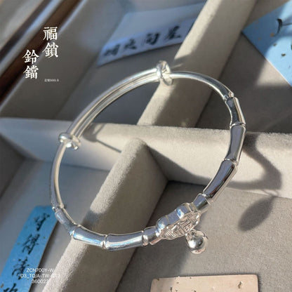 China chinese style bamboo sterling silver bracelet - jewelry - weilin.com
