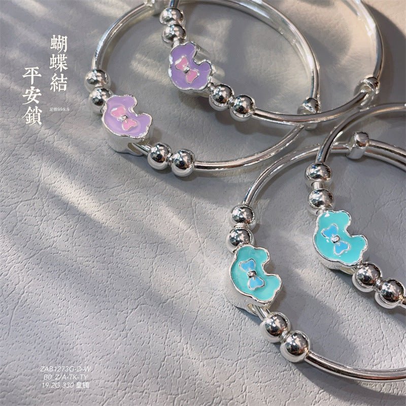 China Colorful Amulet Bow Children's Bracelet - jewelry - weilin.com
