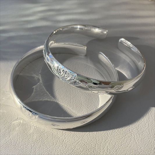 China new Chinese style lotus open sterling silver bracelet - jewelry - weilin.com