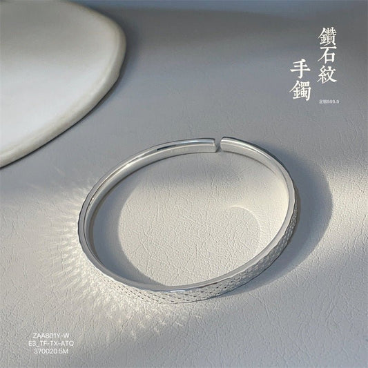 China Solid sterling silver open tattoo bracelet batch - jewelry - weilin.com