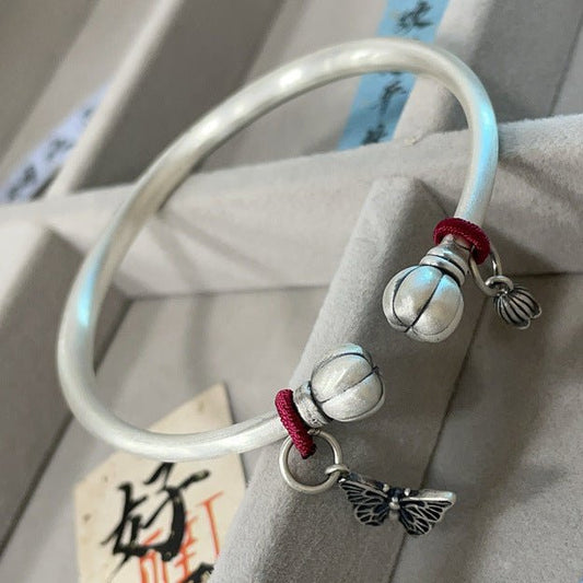 China Sterling silver butterfly bell bracelet - jewelry - weilin.com