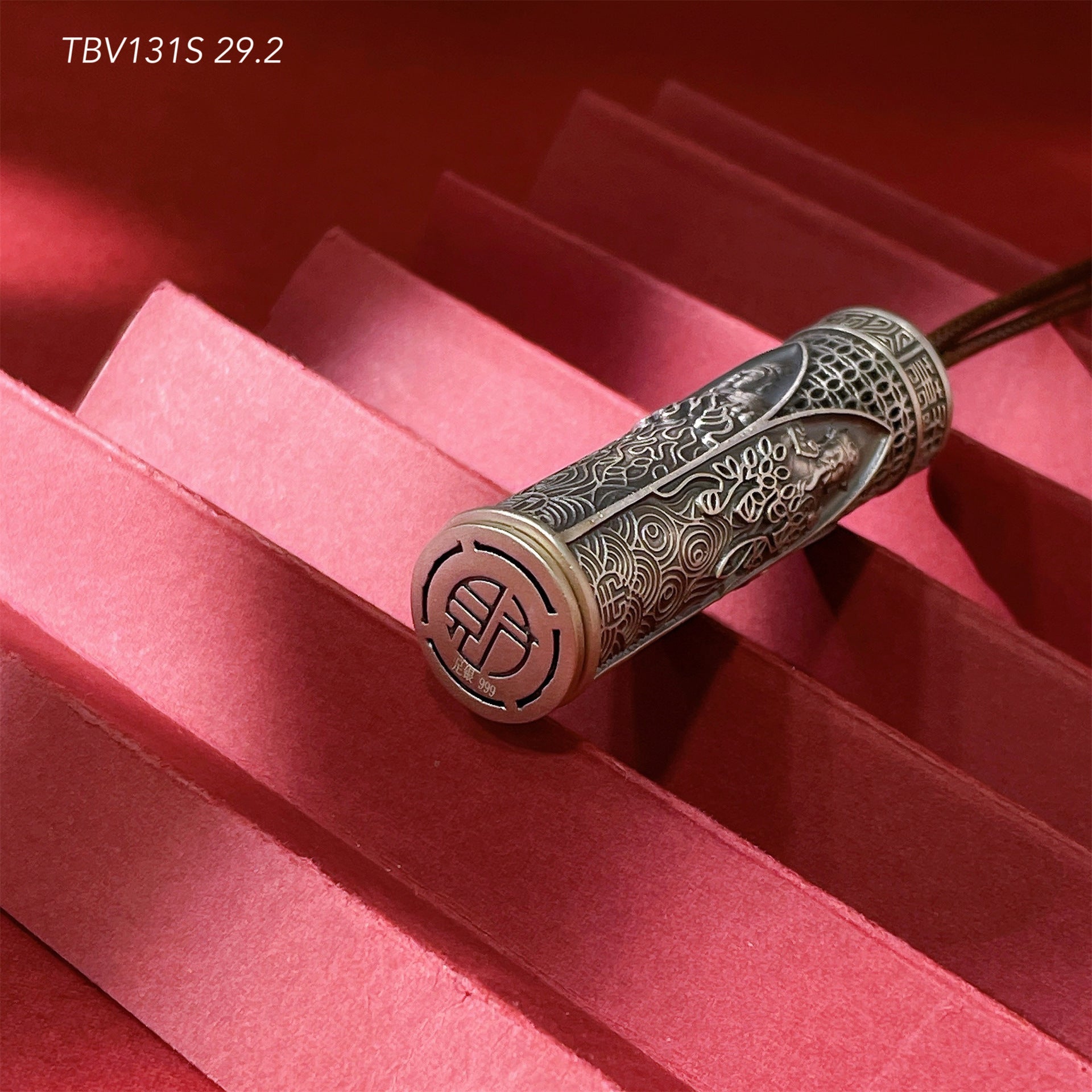 Chinese ancient copper coin sterling silver pendant - jewelry - weilin.com