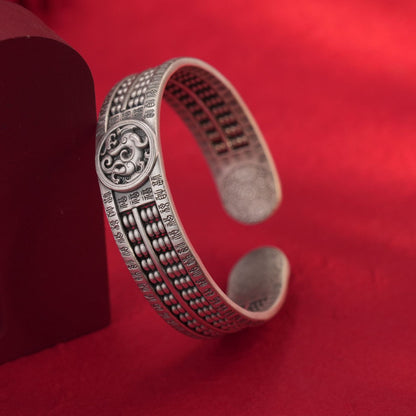 Chinese ancient style abacus sterling silver bracelet - jewelry - weilin.com