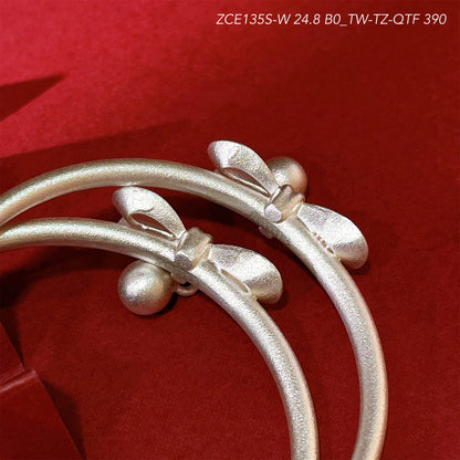 Chinese Bow Bell Sterling Silver Bracelet - jewelry - weilin.com