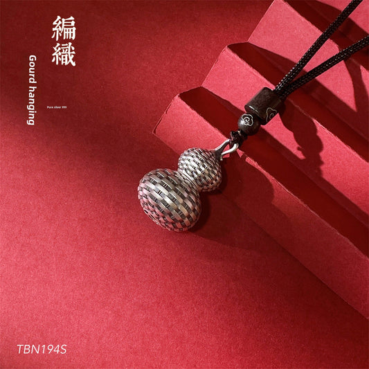 Chinese Calabash Brothers Sterling Silver Pendant Necklace - jewelry - weilin.com