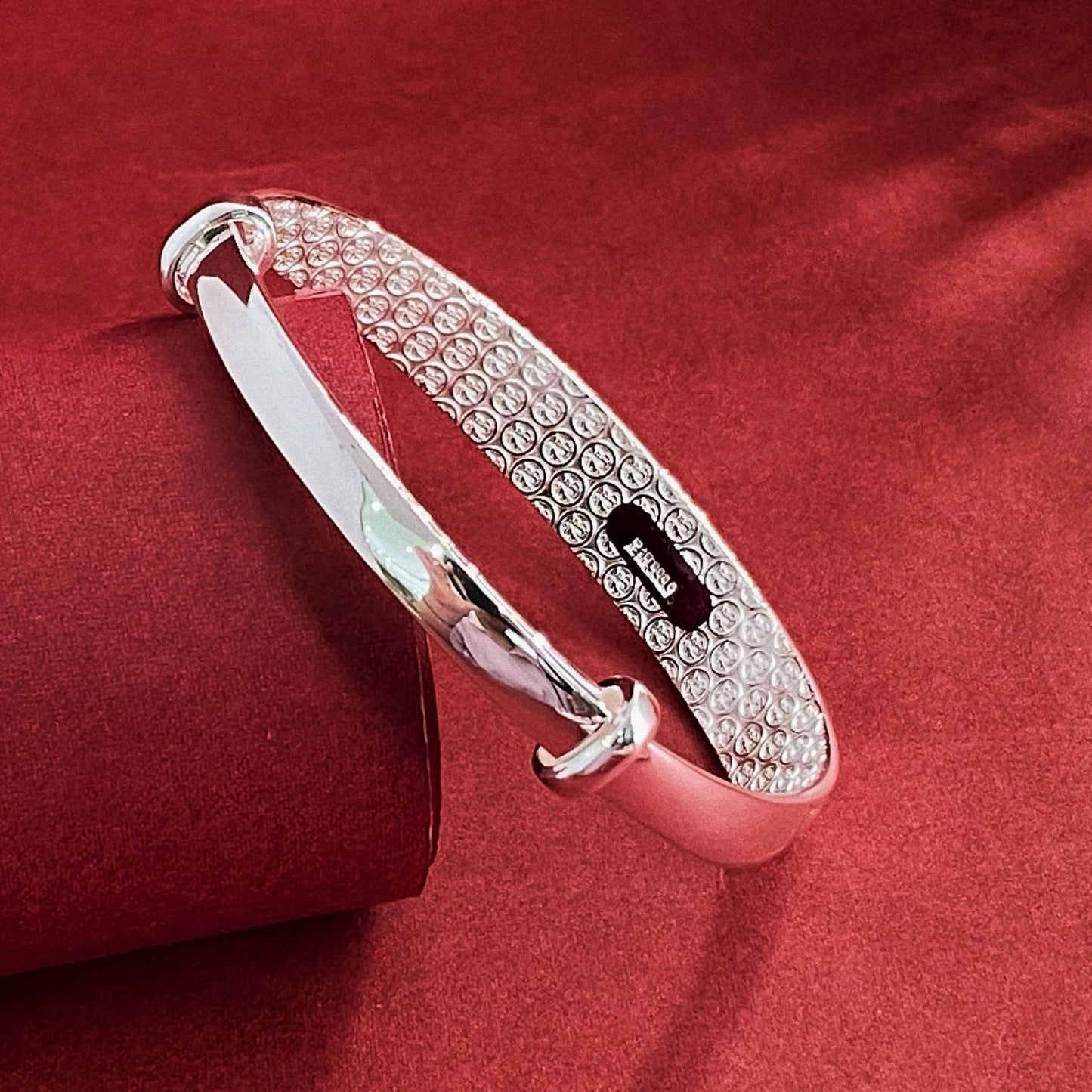 Chinese Dragon and Phoenix Sterling Silver Bracelet - jewelry - weilin.com