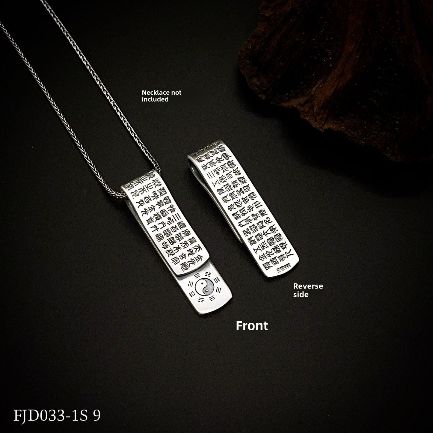 Chinese ethnic style sterling silver pendant - jewelry - weilin.com