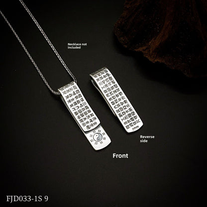 Chinese ethnic style sterling silver pendant - jewelry - weilin.com