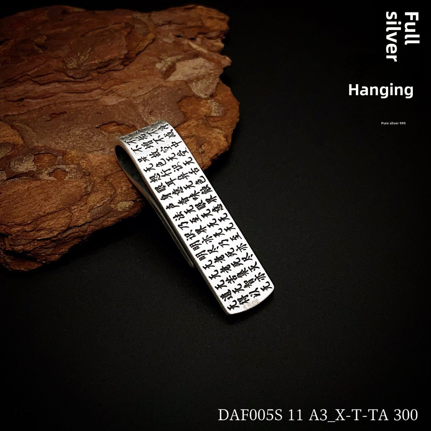 Chinese ethnic style sterling silver pendant - jewelry - weilin.com