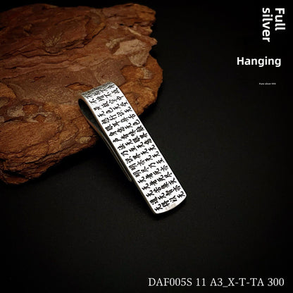Chinese ethnic style sterling silver pendant - jewelry - weilin.com