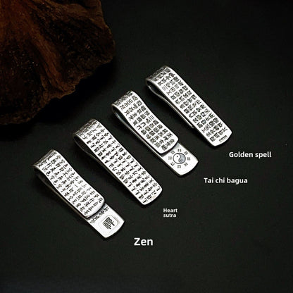 Chinese ethnic style sterling silver pendant - jewelry - weilin.com