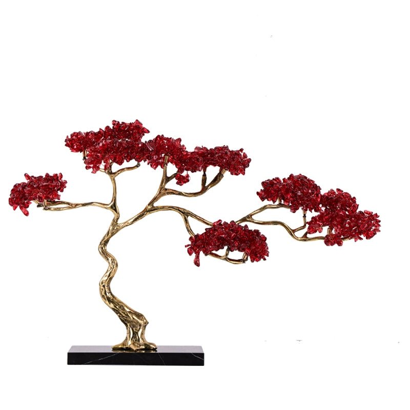 Chinese Fortune Crystal Tree Desktop Ornaments - jewelry - weilin.com