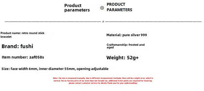 Chinese Lotus Stick Sterling Silver Bracelet - jewelry - weilin.com