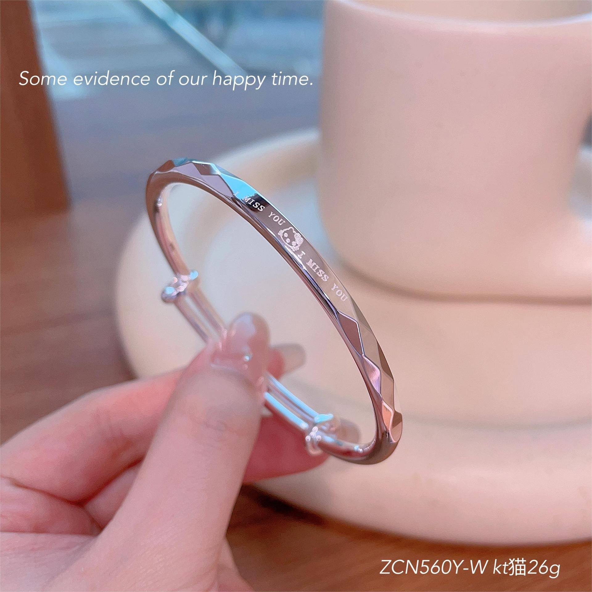 Chinese Lucky Four Leaf Clover Sterling Silver Bracelet - jewelry - weilin.com