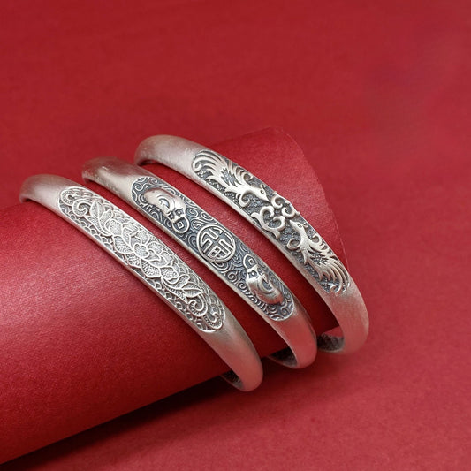 Chinese Phoenix Lotus Bracelet Couples - jewelry - weilin.com