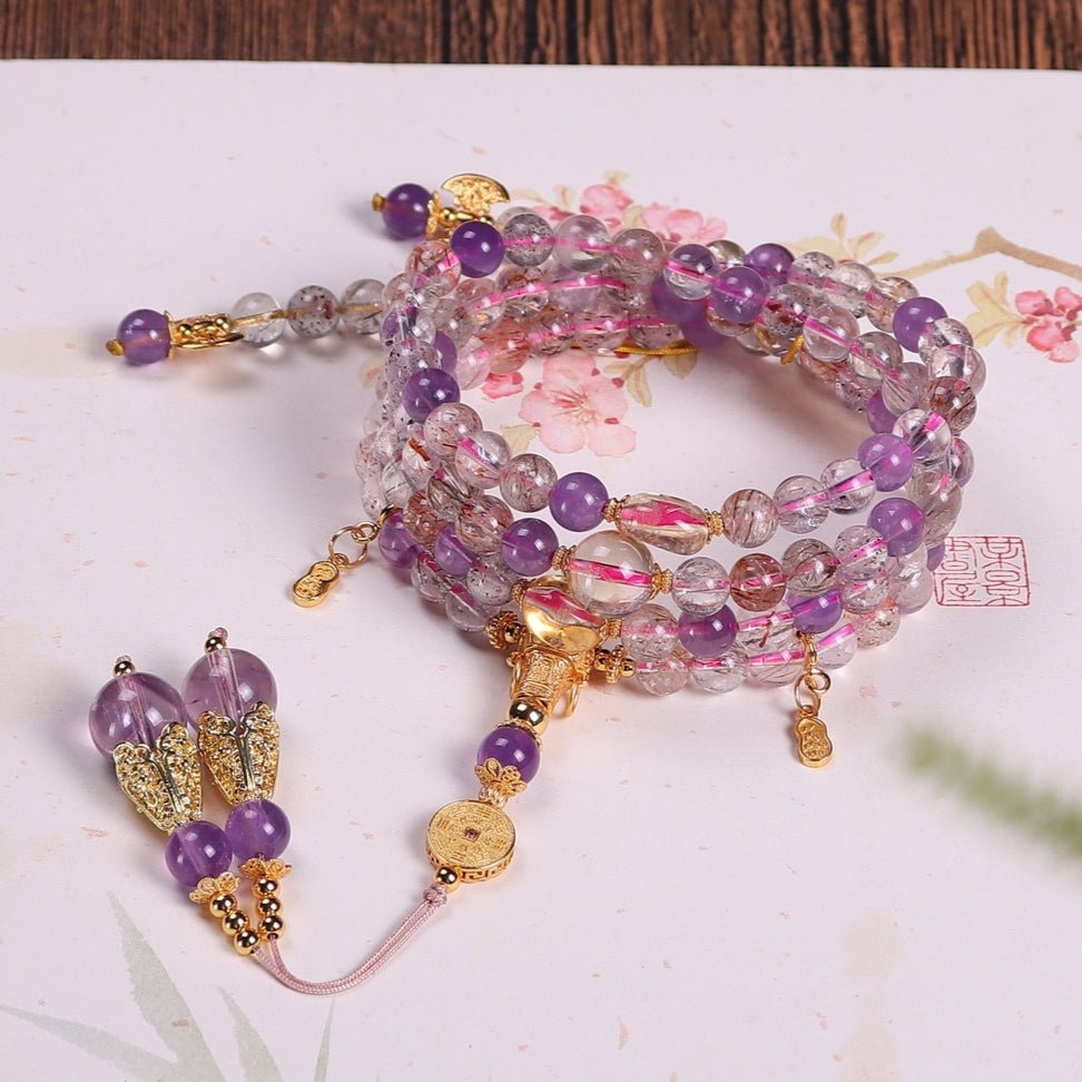 Chinese style 108 Buddhist beads dual - purpose necklace - jewelry - weilin.com