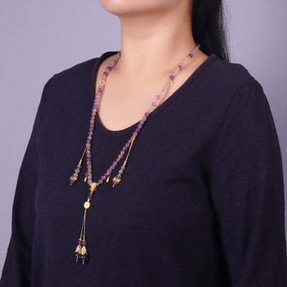 Chinese style 108 Buddhist beads dual - purpose necklace - jewelry - weilin.com