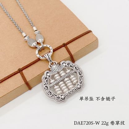 Chinese style auspicious cloud abacus couple pendant pendant - jewelry - weilin.com