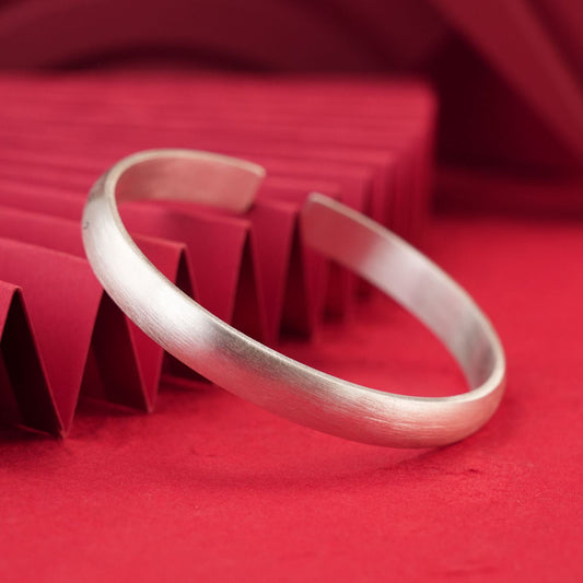 Chinese style auspicious cloud wide sterling silver bracelet - jewelry - weilin.com