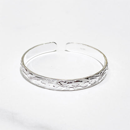 Chinese style auspicious pattern sterling silver bracelet - jewelry - weilin.com