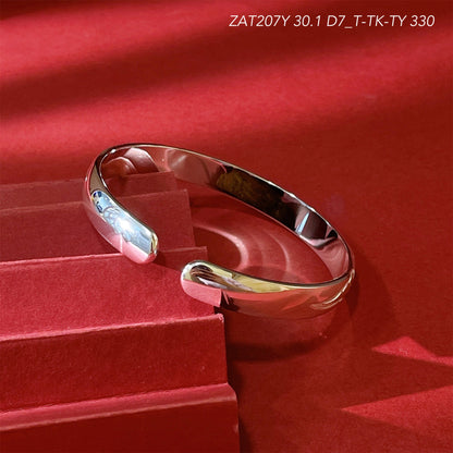 Chinese style auspicious pattern sterling silver bracelet - jewelry - weilin.com