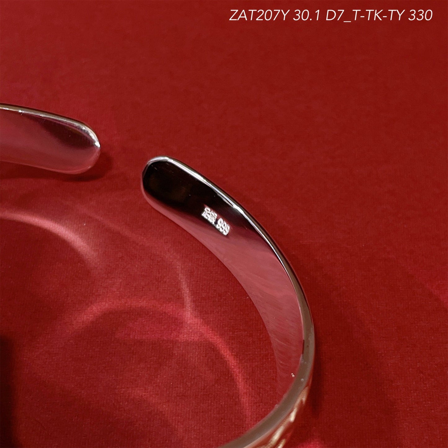 Chinese style auspicious pattern sterling silver bracelet - jewelry - weilin.com