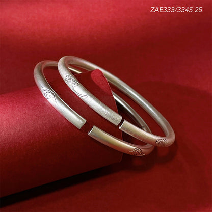 Chinese style bamboo leaf sterling silver bracelet - jewelry - weilin.com