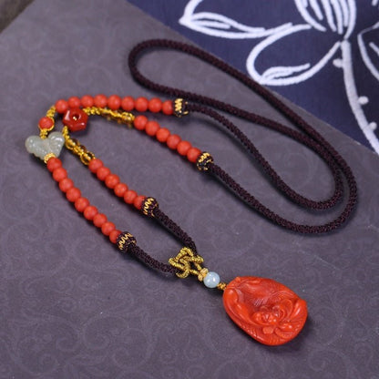 Chinese style Baoshan Nanhong necklace - jewelry - weilin.com