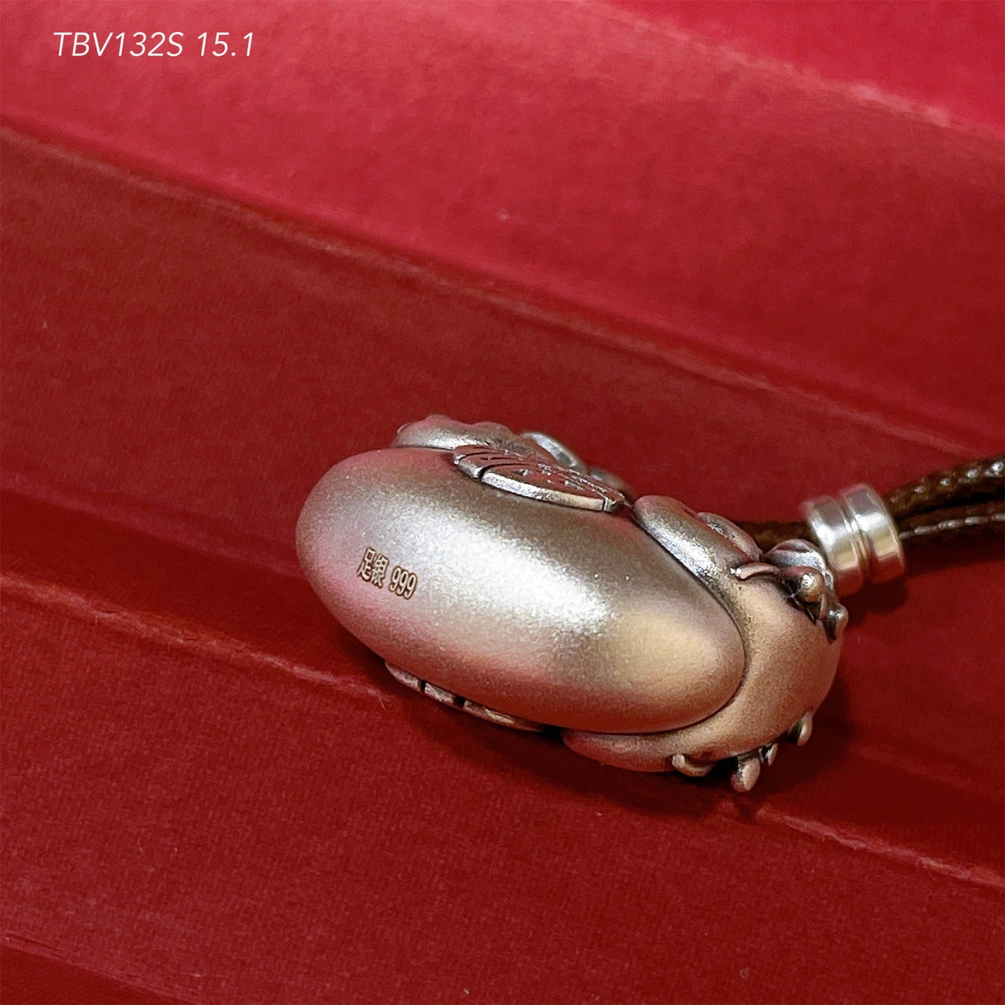 Chinese style blessing sterling silver pendant sweater chain - jewelry - weilin.com