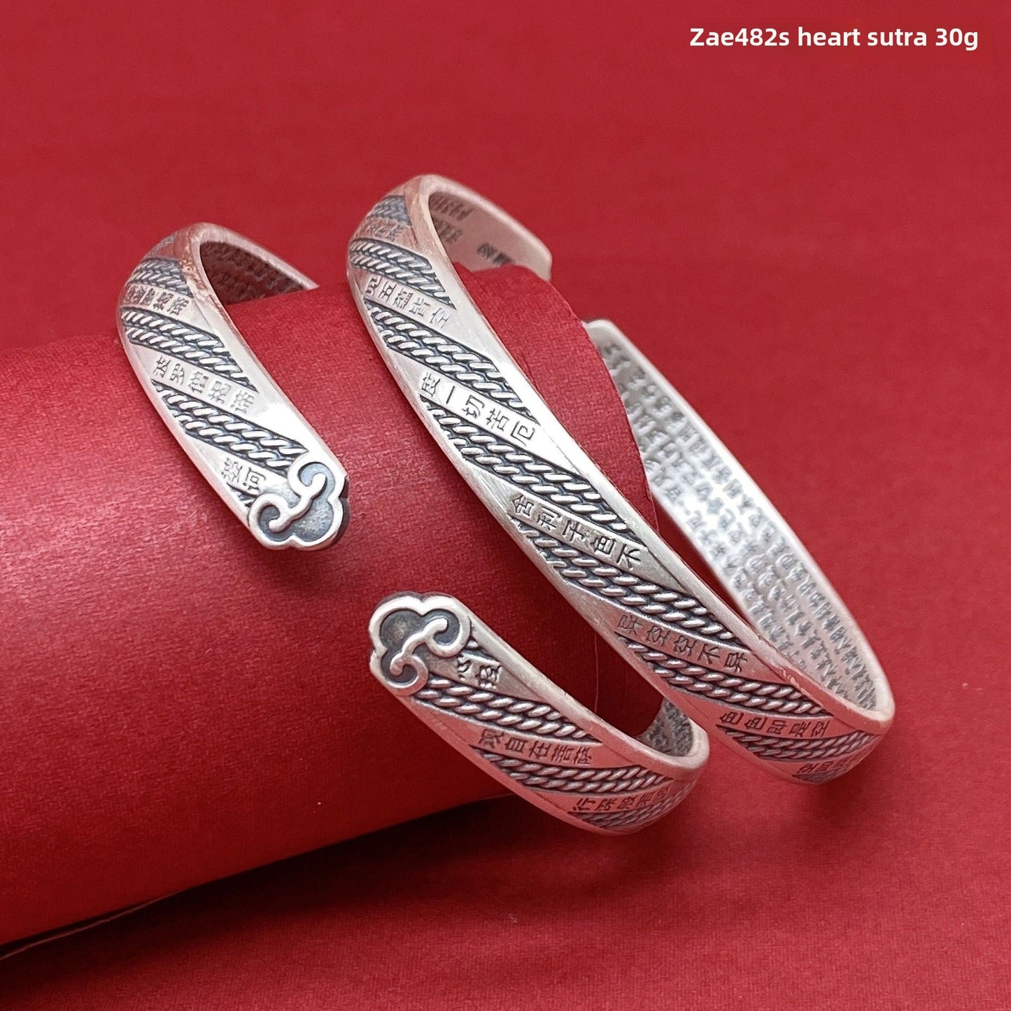 Chinese style classic sterling silver bracelet - jewelry - weilin.com
