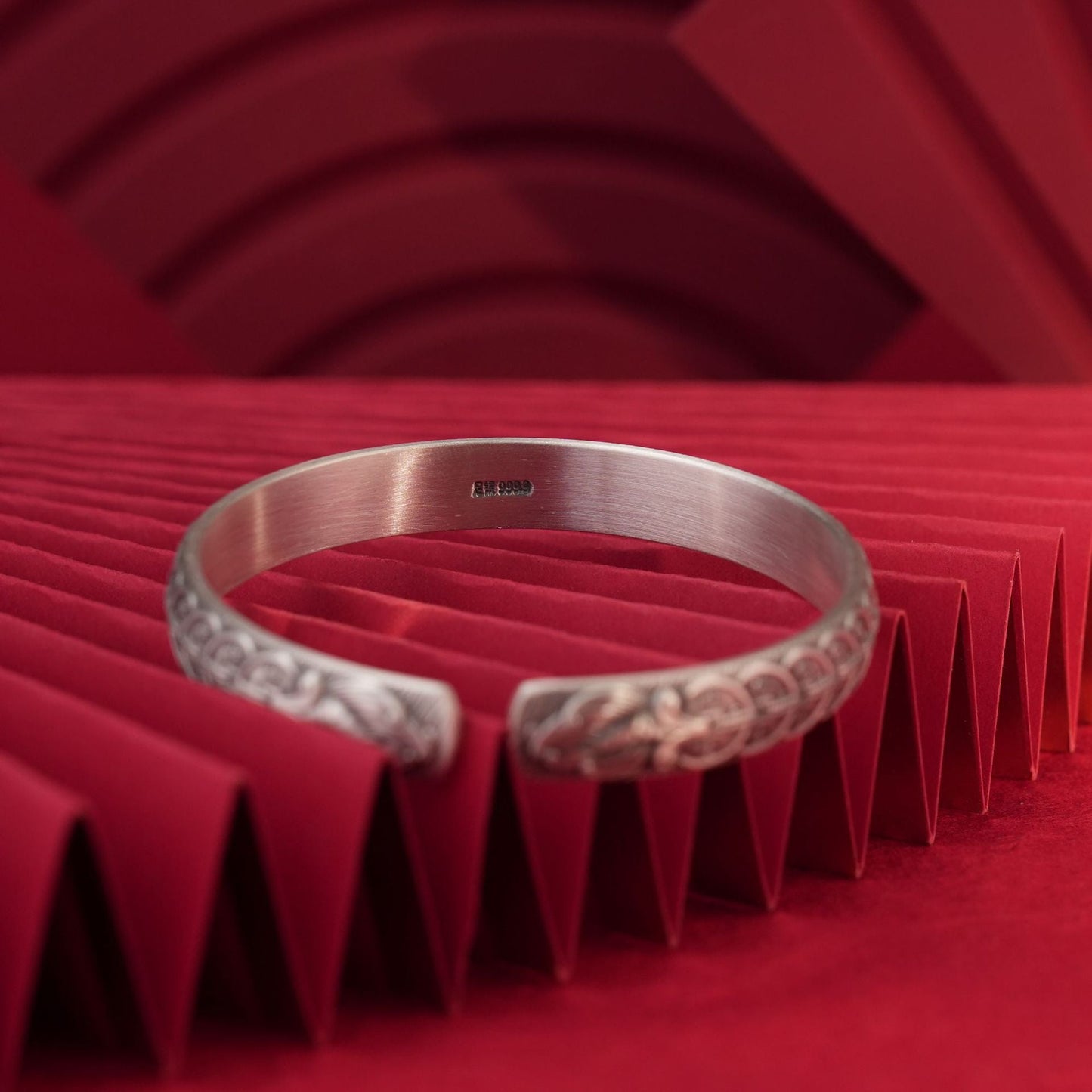 Chinese style double dragon sterling silver bracelet - jewelry - weilin.com