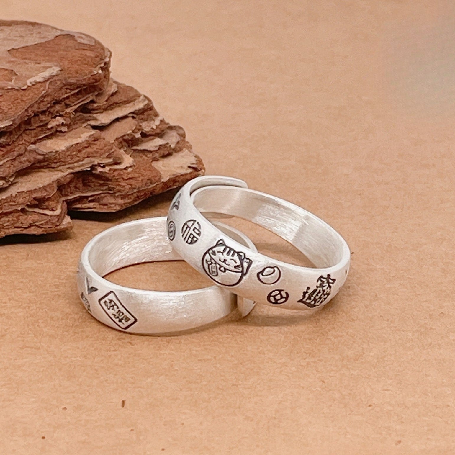 Chinese style flower ring - jewelry - weilin.com
