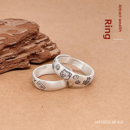 Chinese style flower ring - jewelry - weilin.com