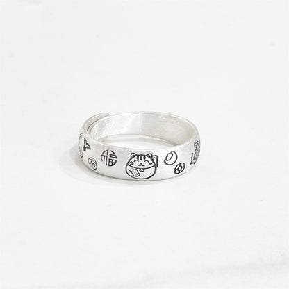 Chinese style flower ring - jewelry - weilin.com