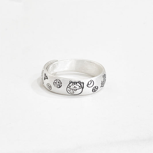 Chinese style flower ring - jewelry - weilin.com