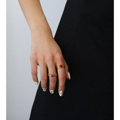 Chinese style four - leaf clover open ring - jewelry - weilin.com