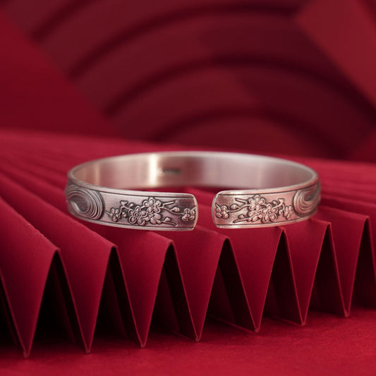 Chinese style fox sterling silver bracelet - jewelry - weilin.com