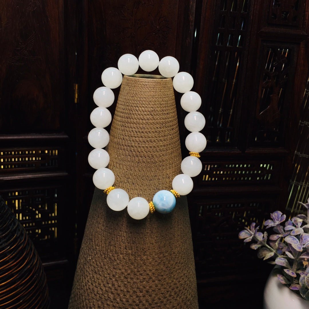 Chinese style Hetian jade sea pattern stone set - jewelry - weilin.com