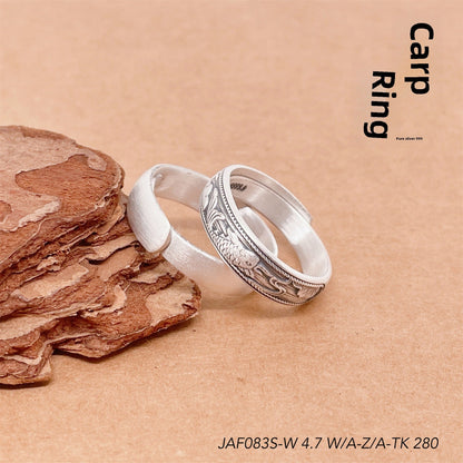 Chinese style ingot sterling silver ring - jewelry - weilin.com
