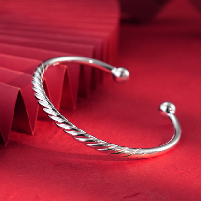 Chinese style lotus sterling silver bracelet - jewelry - weilin.com